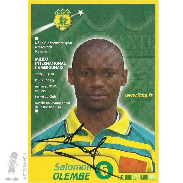 2001-02 OLEMBE Salomon