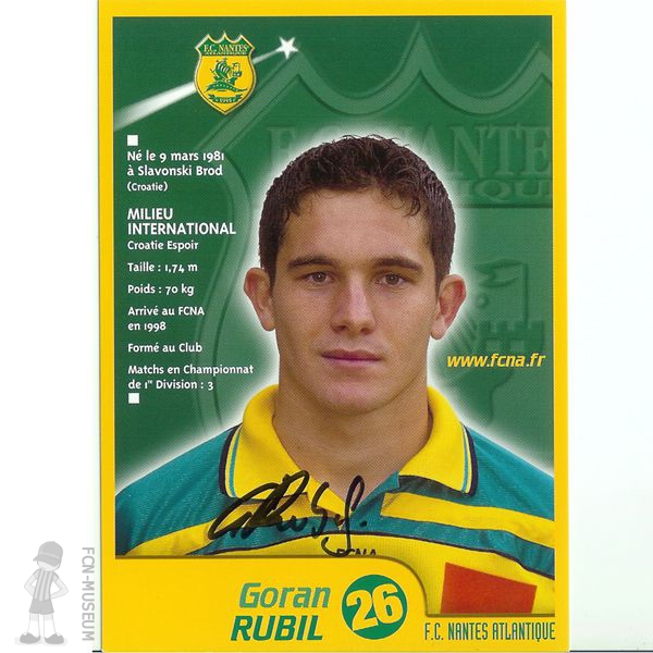 2001-02 RUBIL Goran