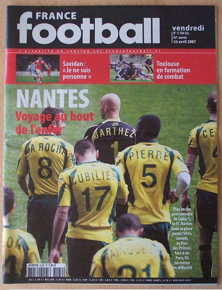 France Football 20 04 2007