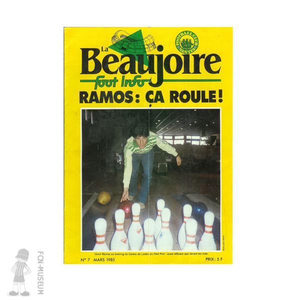 1984-1985 La Beaujoire N°07 " Ramos : ça roule"