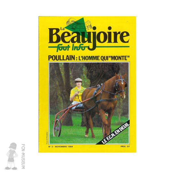 1984-85 La Beaujoire n°03 "L'Homme qui monte"