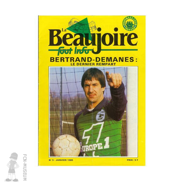 1984-85 La Beaujoire n°05 "Bertrand-Demanes"
