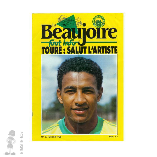 1984-85 La Beaujoire n°06 "Touré : Salut l'artiste"