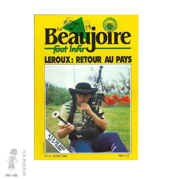 1984-85 La Beaujoire n°09 "Le Roux : retour au pays"