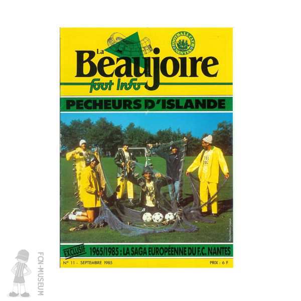 1985-86 La Beaujoire n°11 "Pêcheurs d'Islande"