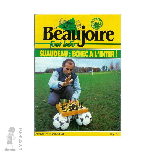 1985-86 La Beaujoire n°14 "Echec à l'Inter"