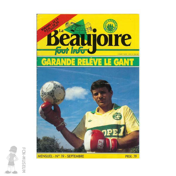 1986-87 La Beaujoire n°19 "Garande relève le gant"