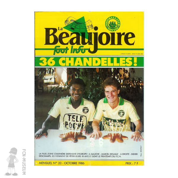 1986-87 La Beaujoire n°20 "36 Chandelles"
