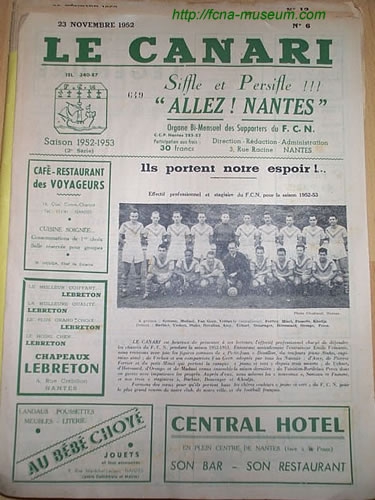 1952-53 13ème j Nantes Toulon