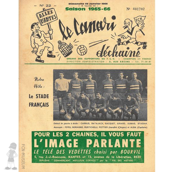 1965-66 Le Canari 22