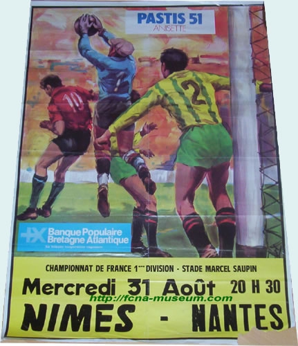 1983-84  7ème j. Nantes Nîmes (Affiche)