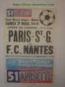 CdF 1981  16ème Aller Nantes Paris SG ...